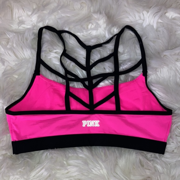 PINK VS Ultimate Sports Bra Bralette Strappy Back Cage Top S - Picture 5 of 8
